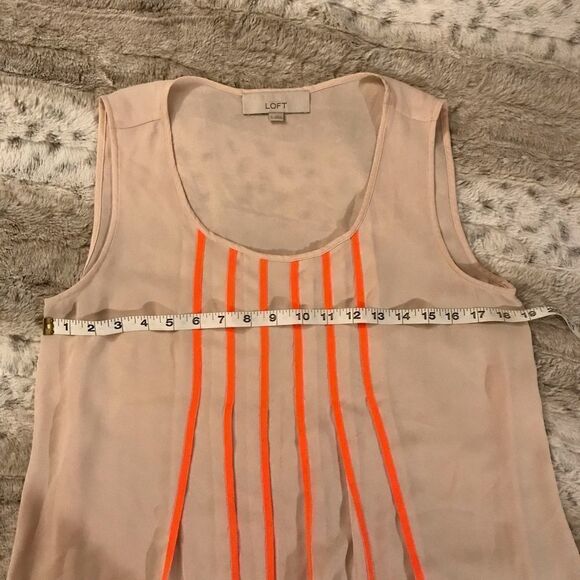: : LOFT Semi Sheer Sleeveless Blouse : : - Picture 5 of 7